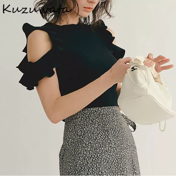 

Neploe O Neck Shoulder Strapless Pullover Knit Sweater Women O Neck Pullover Long Sleeve Pull Femme Spring Summer Solid Sueter