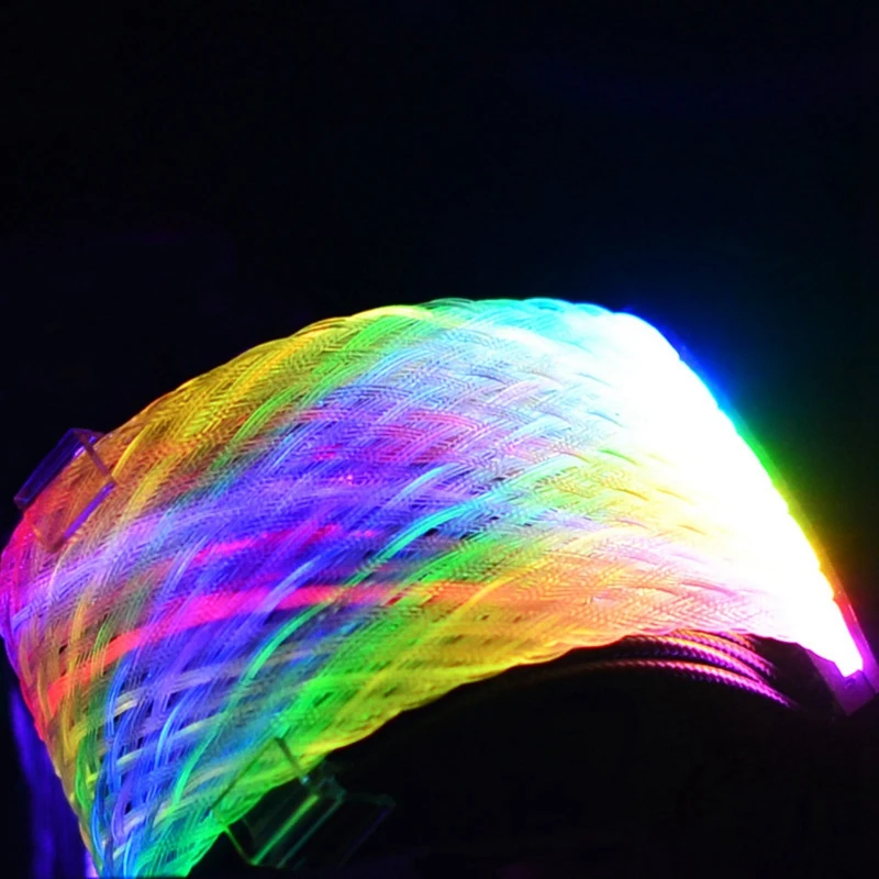 _ Радужный кабель 24-контактный удлинитель неоновый без синхронизации для