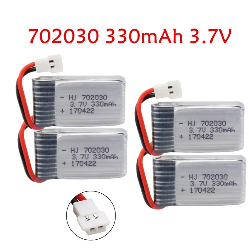 

Литий-полимерный аккумулятор 3,7 в 330 мАч и зарядное устройство для Udi U816 U830 F180 E55 FQ777 FQ17W Hubsan H107 Syma X11C FY530, аккумулятор для радиоуправляемого дро...