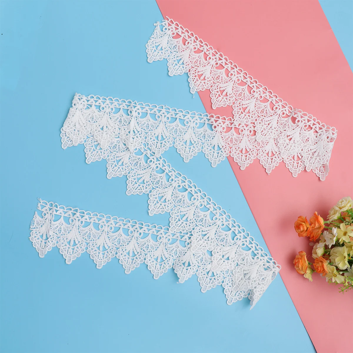 

Lace Trim Sewing White Vintagefabric Ribbon Trims Package Embroidery Crochet Eyelet Ribbons Bridalfloral Wedding Applique The