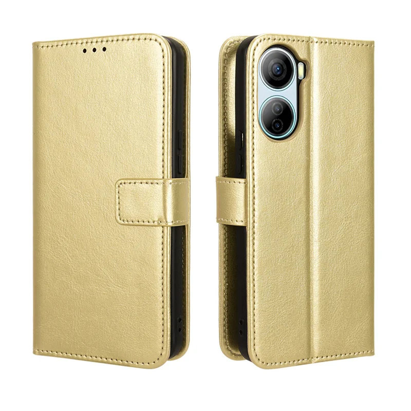 Противоскользящий кожаный чехол для телефона ZTE Nubia LVY со шнурком и держателем