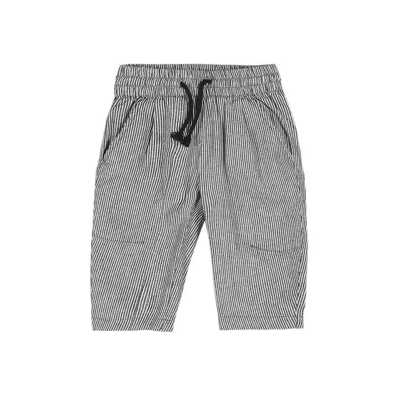 

Boys Shorts Children's Pants Thin Summer Dress 2022 New Striped Cropped Pants
