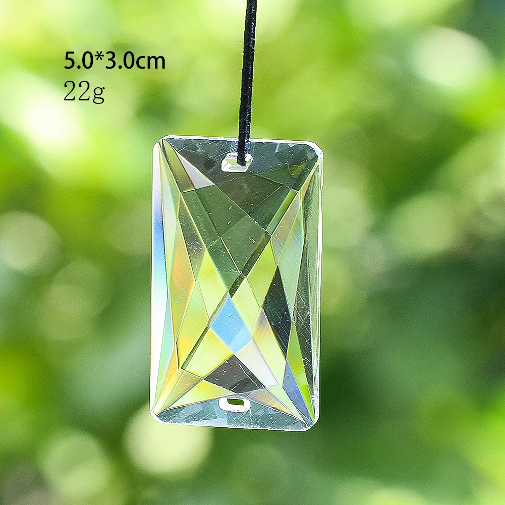 

50 мм трапециевидное стекло, кристалл, лазерная гравировка, призмы, подвесные подвесные светильники, идеально подходящие для деталей лампы люстры