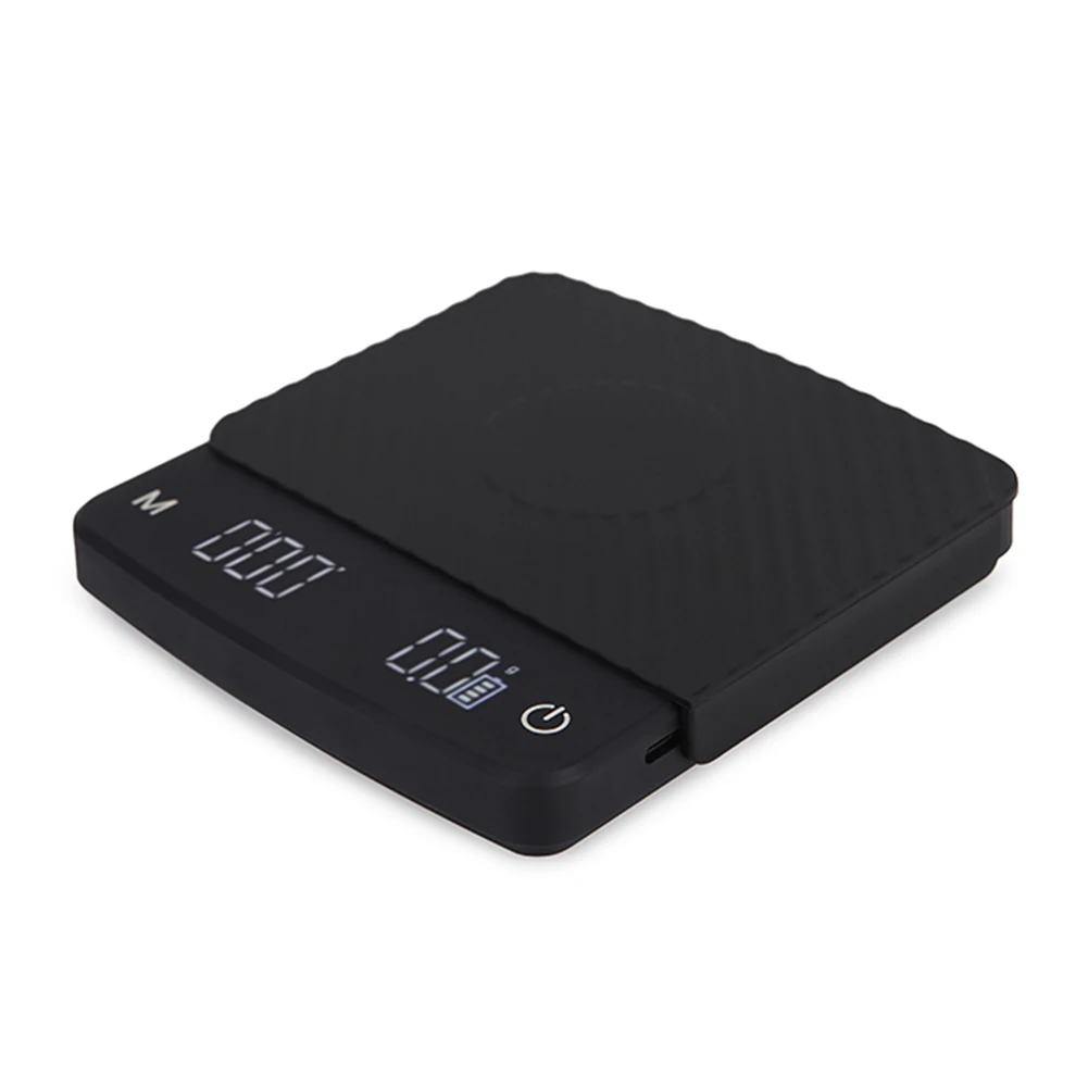 

2kg Coffee Electronic Scale Smart LED Digital Timing Hand Brewing Coffee Charging Scale Home Kitchen Accessories