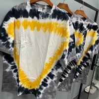 harajuku tie dye t shirts hip hop oversized t shirt cotton retro washed tops men streetwear summer fashion vintage clothing 2022