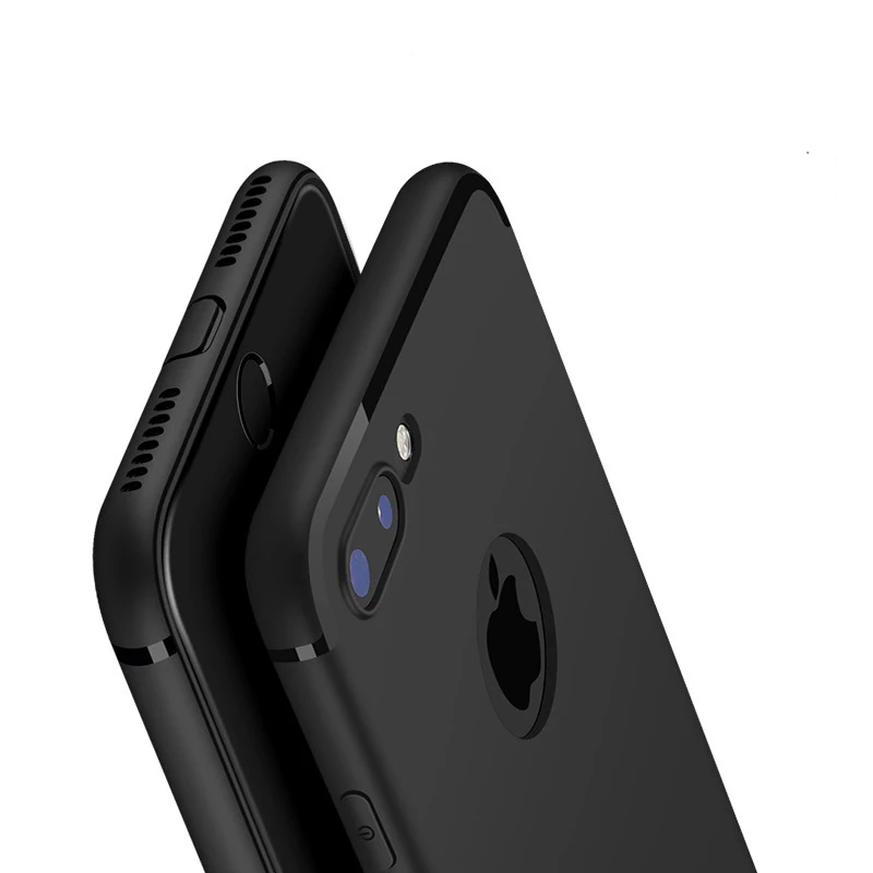 

Luxury Silicone Phone Case For iPhone 11 12 Pro Max Mini X Xr Xs Max 7 7plus 8 8plus 6s 6 s 5 5s Black Soft Tpu Cover