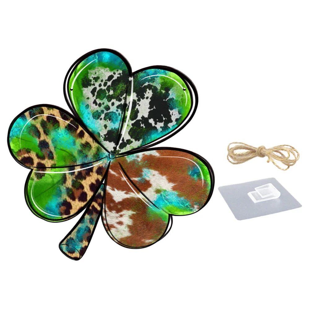 

Sign St S Patrickwelcome Party Day Print Cow Supplies Decoration Favors Board Wood Lucky Shaped Hanging Patty Plaque Wooden
