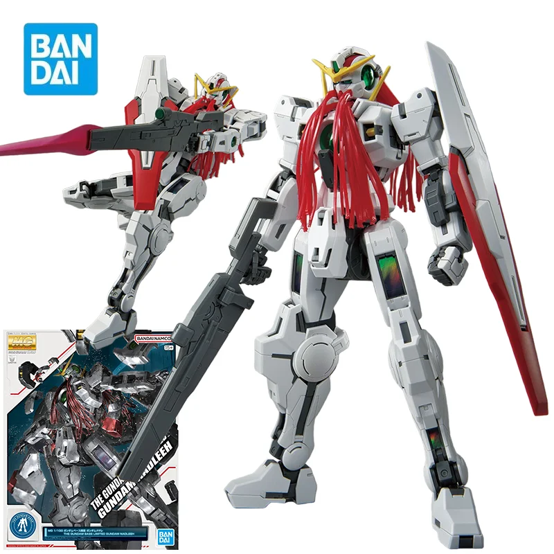 Фото Коллекционная модель BANDAI MG 1/100 GN-004 Gundam Nadleeh: Фигурка мобильного костюма Gundam 00, аниме-модель, игрушка для мальчиков, в оригинальной коробке №1