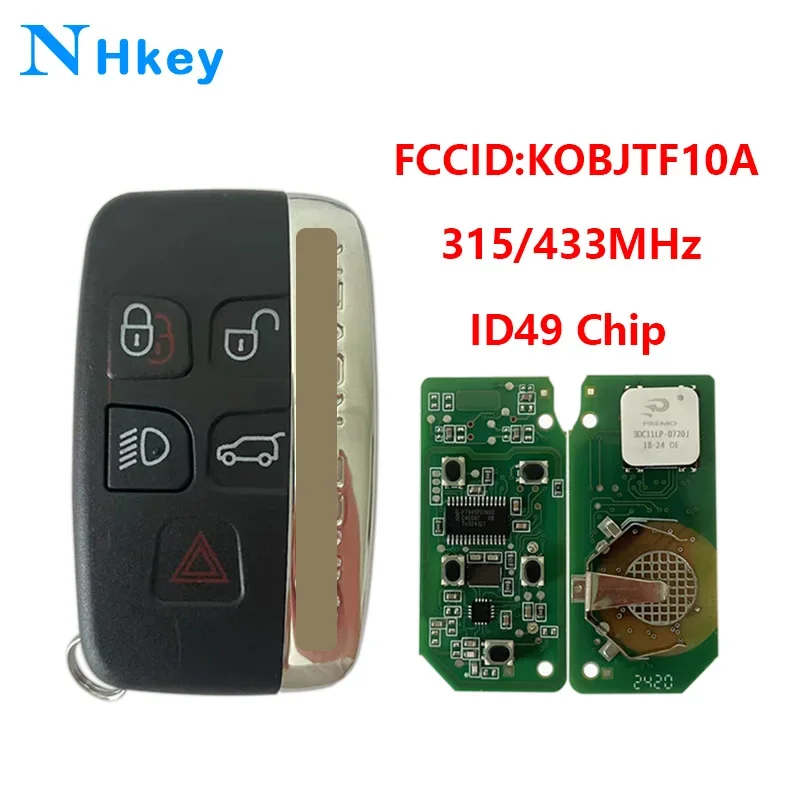 

NHkey для Land Rover Discovery 4 Freelander Range Rover Sport Evoque 315 МГц 434 МГц ID49 HITAG PRO Promixity Smart Control