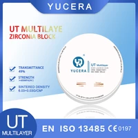 yucera ut multilayer zirconia blocks ceiso standard high translucency 49 suitable for veneeranterior