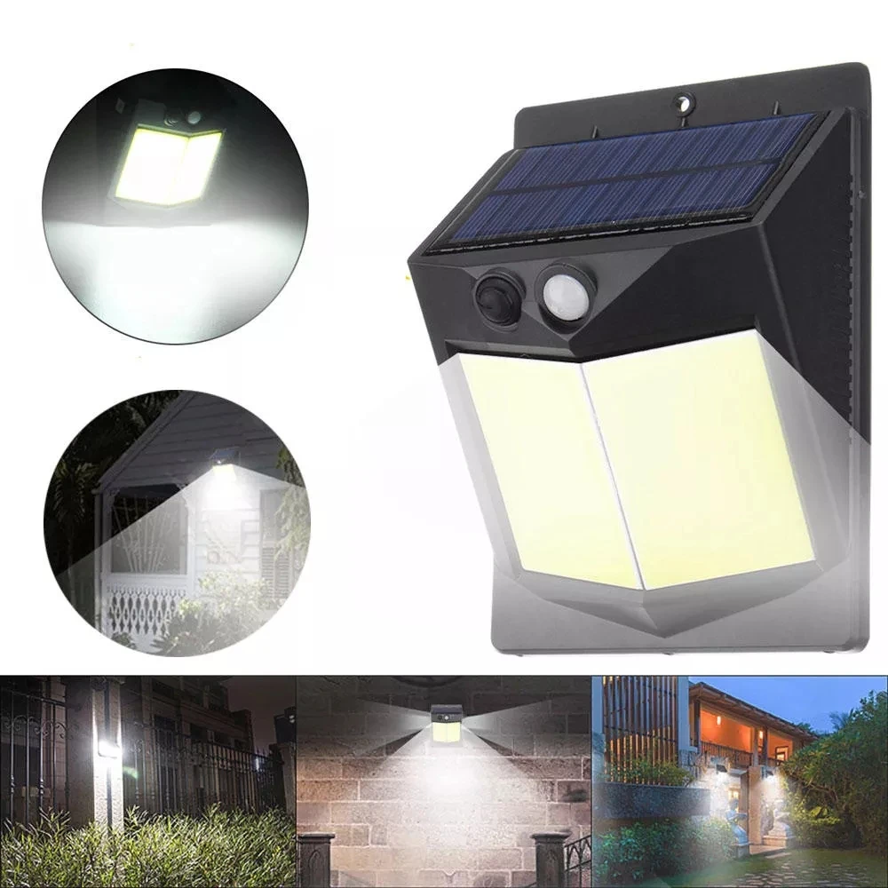 

96COB LED Solar Lightis PIR Motion Sensor Wide Angle Security Wall Lamp Waterproof Security 2 sides Garden Outdoor Led lamp