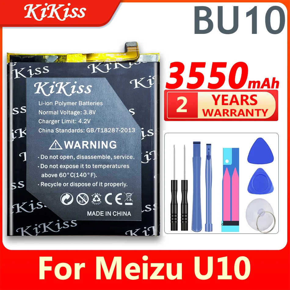 

KiKiss 3550mAh BU10 Batterie For Meizu U10 Battery Batterij Accumulator AKKU High Capacity Battery
