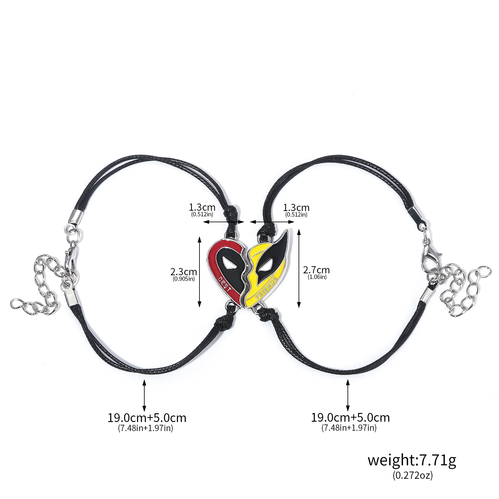 Супер Марвел Дедпул 3 Фильм Браслет Унисекс Металлический С Подвеской В Форме