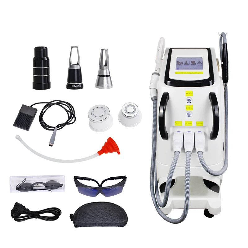 

Painless Multifunctional OPT Hair Removal IPL Nd Yad Tattoo Removal RF Face Lifting Painless Skin Rejuvenation Beauty Machine