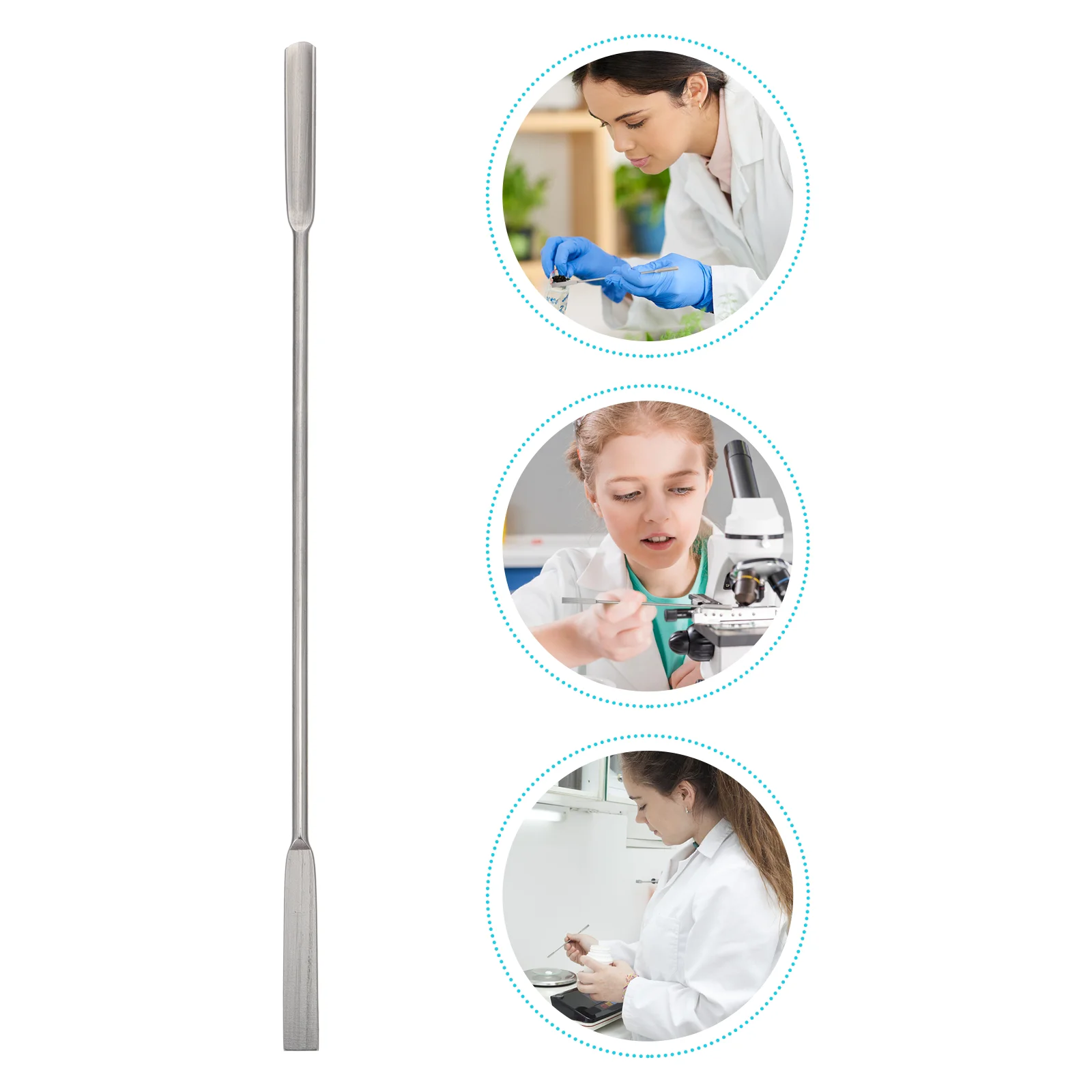 

Scoop Spoon Laboratory Samplingmicro Filling Spatula Reagentpowder Tool Tamperherbended Doublemixing