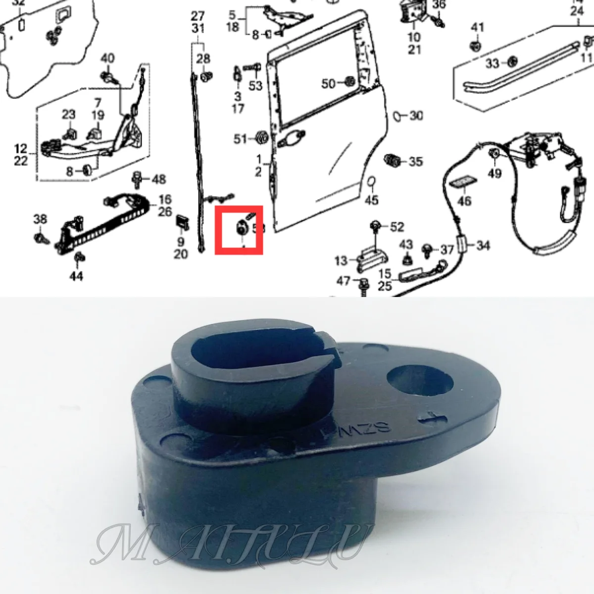 Подходит для Honda 2015-2020 Odyssey Elisen STEP WGN раздвижная дверь средней двери нижняя