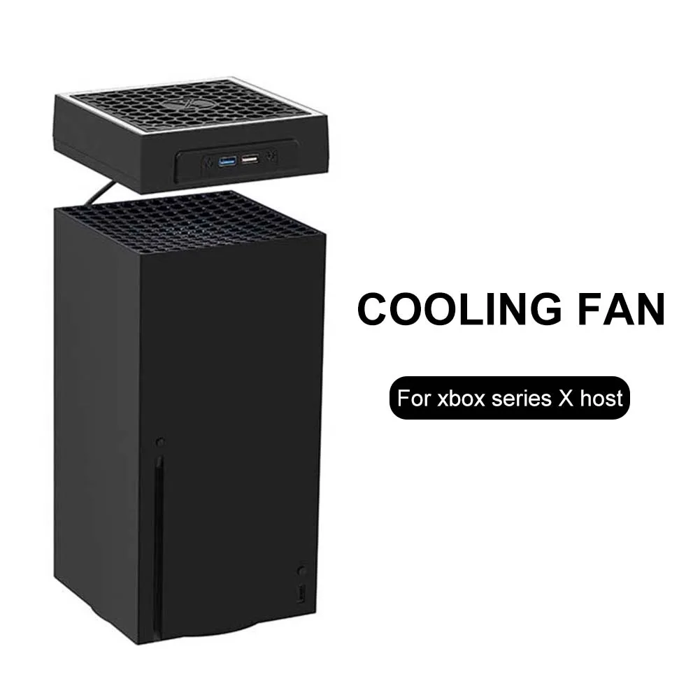 

Game Console Cooling Fan for Xbox Series X Accessories Top Dust Proof Cover RGB 3 Speed Adjustable Host Heat Dissipation Dock