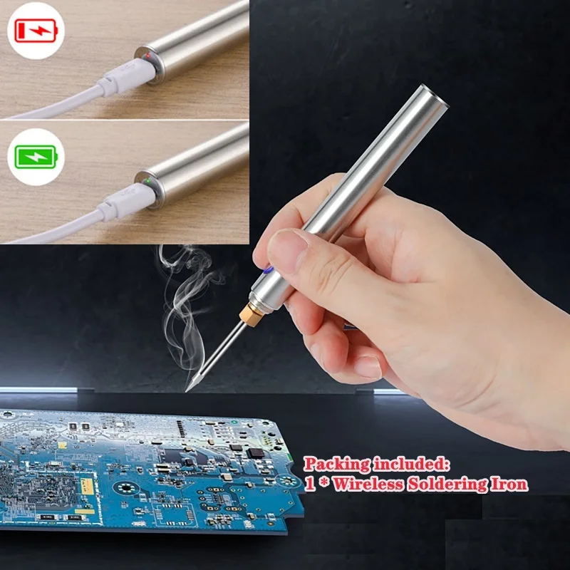 

Электрический паяльник H40 5 в 15 Вт на батарейках с USB-зарядкой