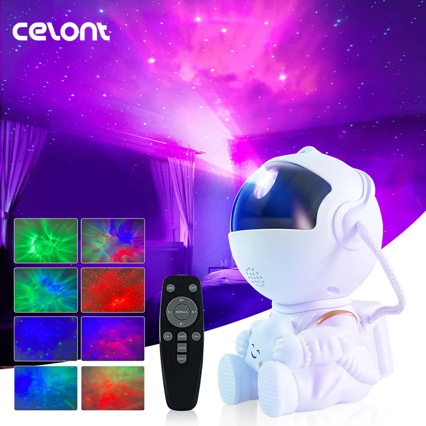

Galaxy Star Astronaut Projector Starry Sky Night Light USB Rotating Nightlights For Decorative Luminaires Children's Gift