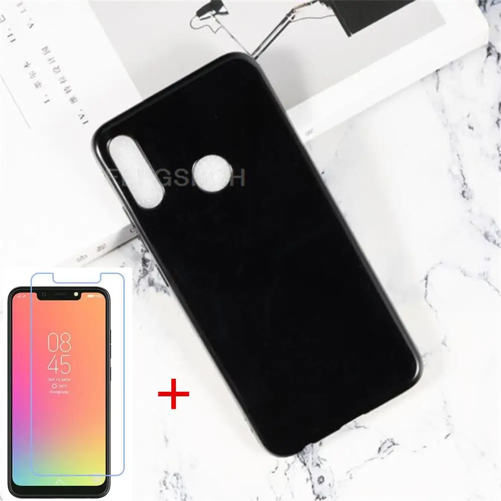 

Прозрачный флип-чехол для Tecno Camon 11 pro, силиконовая задняя крышка из ТПУ для Tecno Camon 11, защита экрана из закаленного стекла