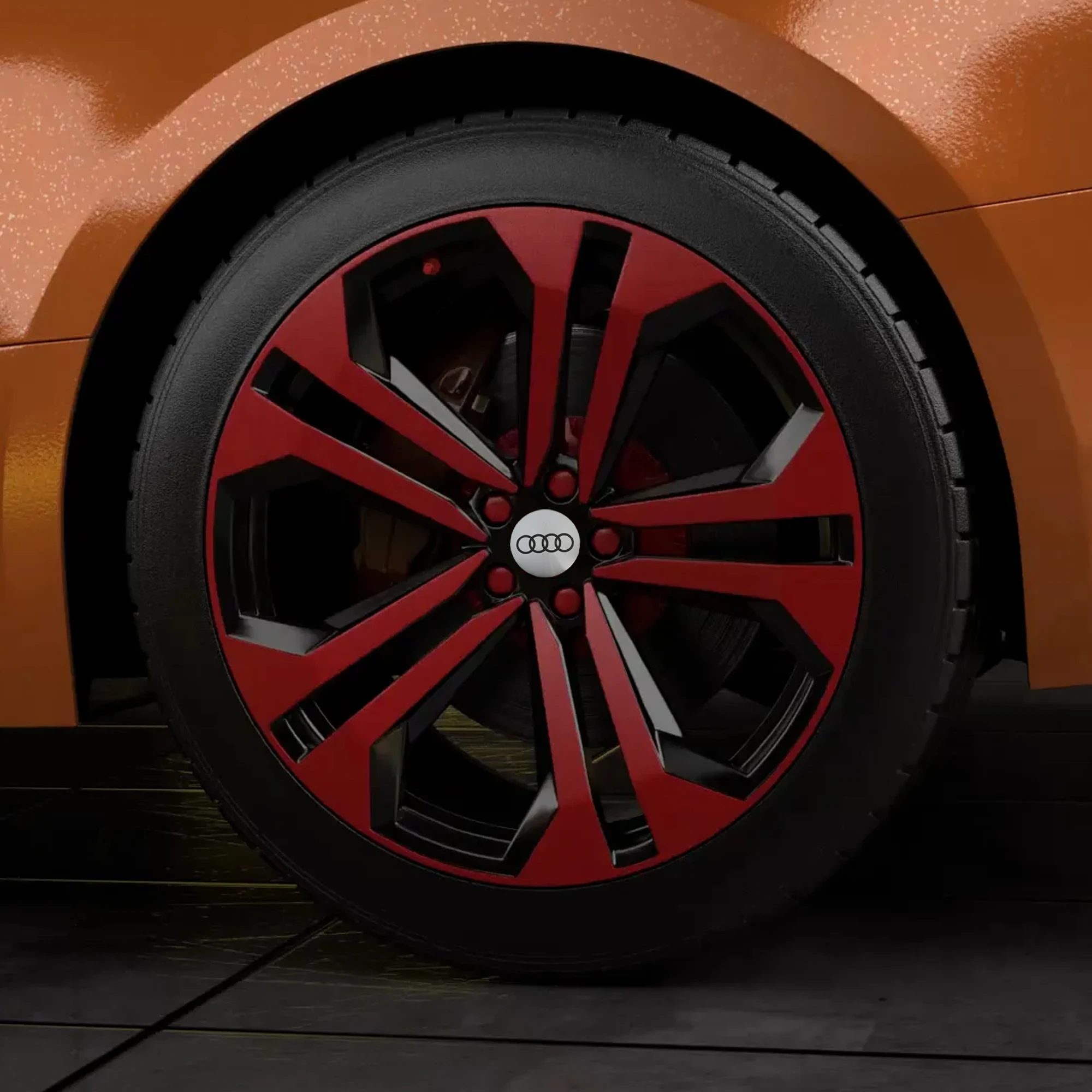 4 шт. 56 мм 60 65 наклейки на центра колеса автомобиля колпаки ступиц для Audi A4 B5 B6 B7 B8 B9