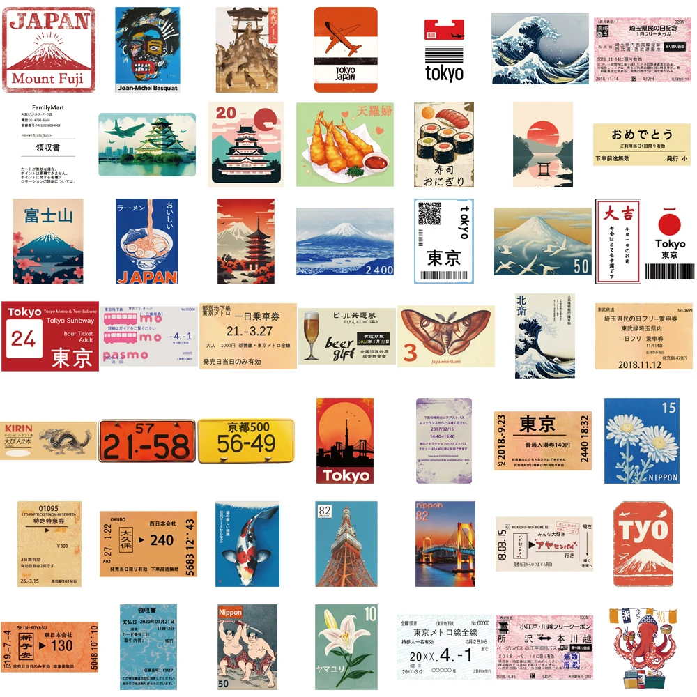 

Наклейки В Стиле Японского Харадзюку Для Путешествий, 50/100 Шт., Милые, Для Ноутбуков, Мотоциклов, Багажа, В Стиле Ностальгии