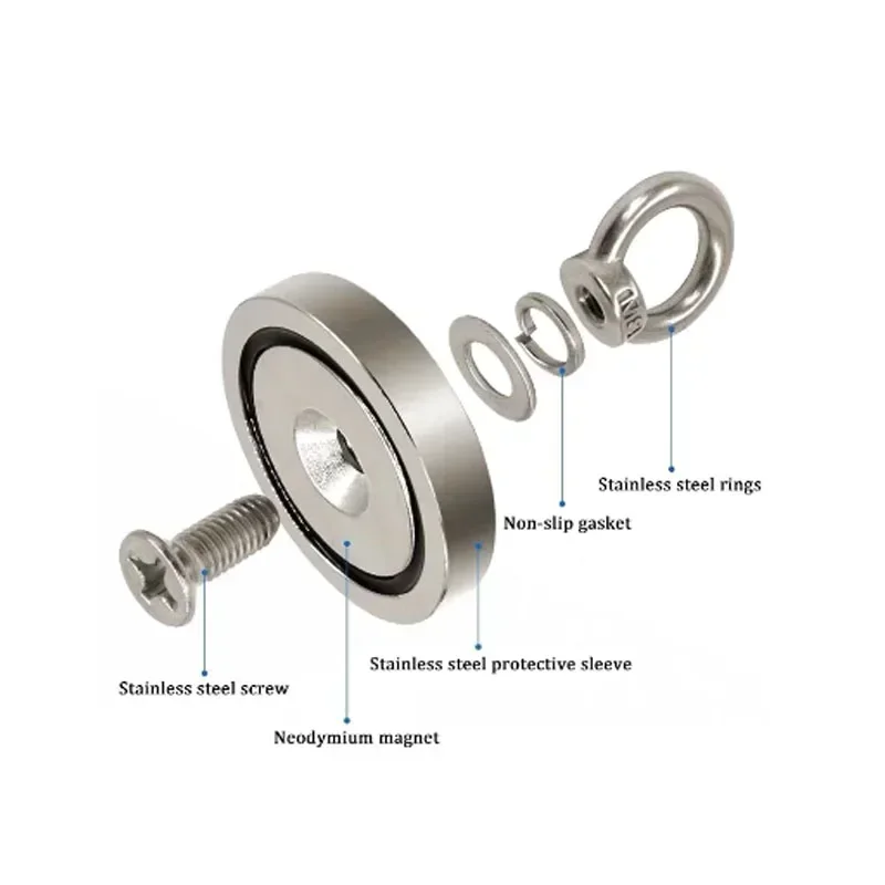 Супермощный магнит Круглые неодимовые магниты NdFeB N52 на холодильник для рыбалки