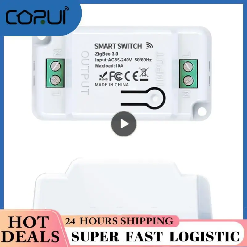 

2/3/5PCS Smart Life Light Switch Controller Module Voice Control Zigbee Switch Timing 10a Tuya Diy Switch Two-way Control