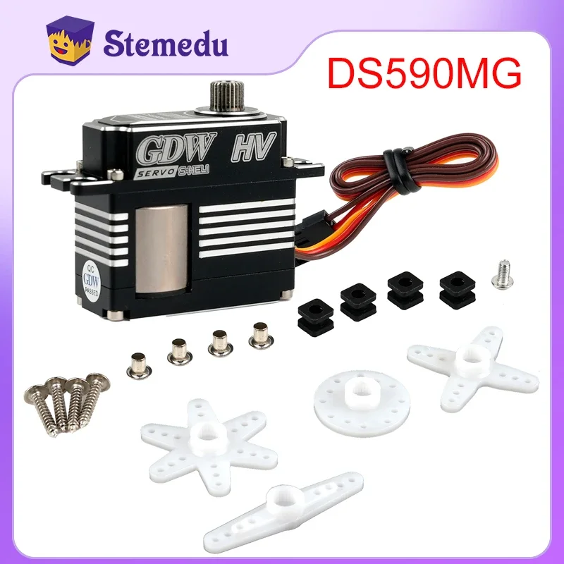 Цифровой сервопривод DS590MG 12 кг бессердечный двигатель GDW 4 8-8 В