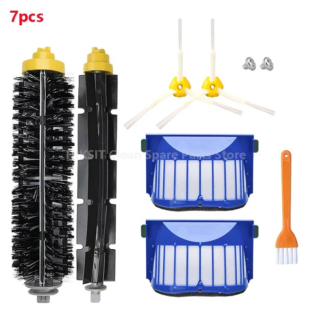 

Запчасти для робота-пылесоса iRobot Roomba, фильтр НЕРА, основная и боковая щетки для iRobot Roomba 600, 585, 595, 600, 610, 615, 620, 625, 630, 635, 645, 650