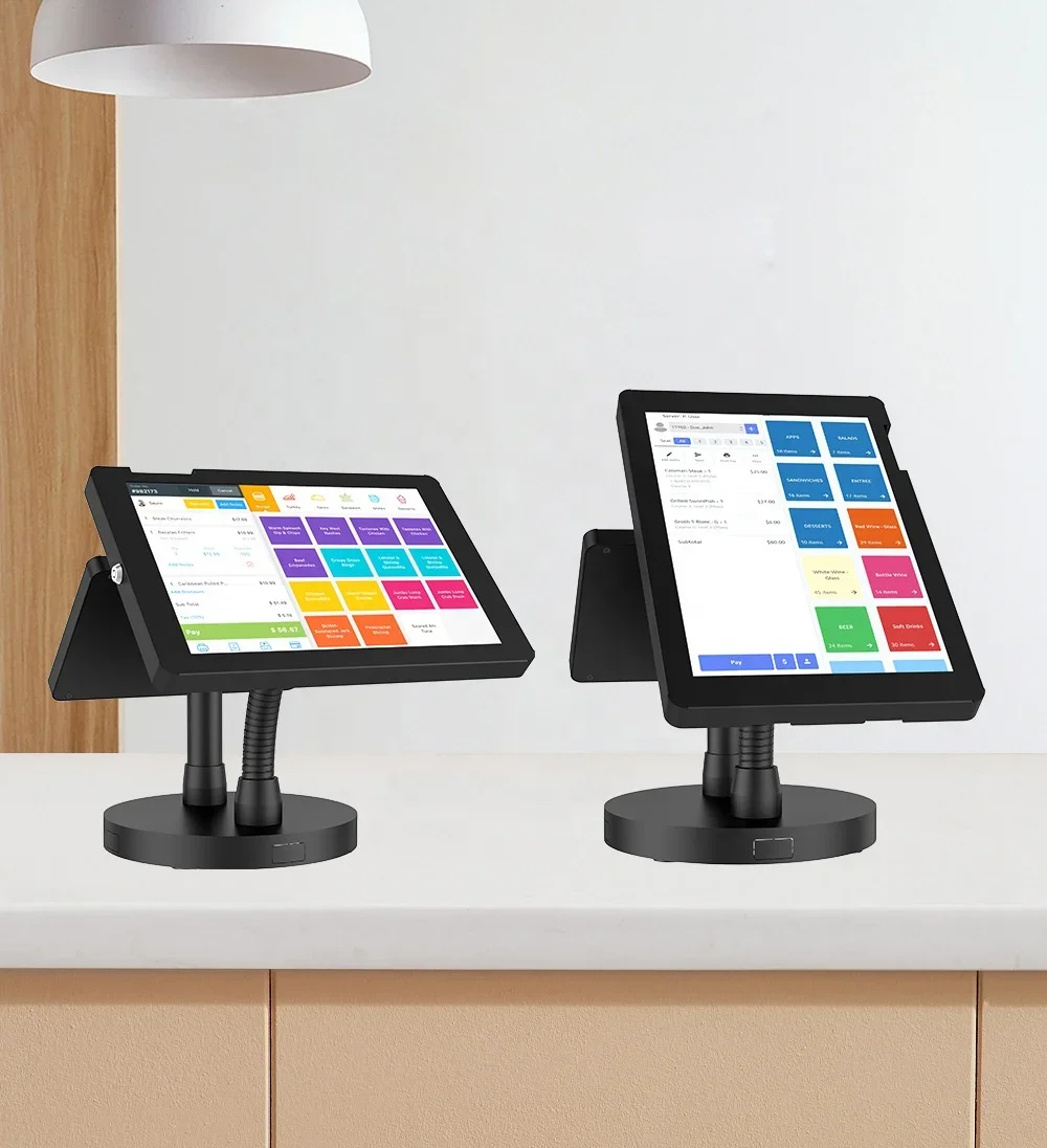 Запираемая подставка для двойного планшета POS-счетчика, настольное крепление для безопасности, подставка для киоска с двумя планшетами для iPad 10,9 дюймов, 11 дюймов (art.: 3920cd839bc5a) - 3920cd839bc5a