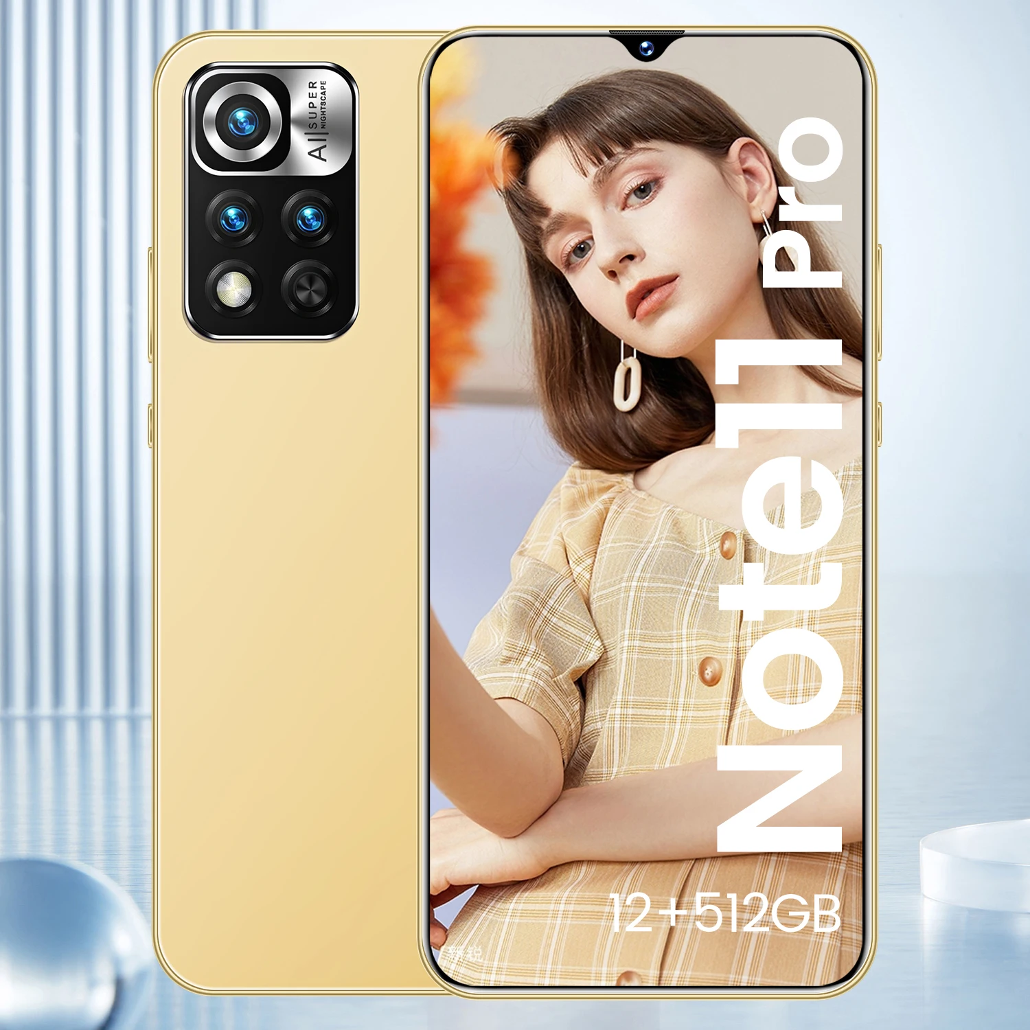 

Note11Pro 5G Smartphone Global Version Mobile Phones 12GB 512GB Android Dual Sim Cell Phone 48MP Quad Camera 6.7Inch Cellphones