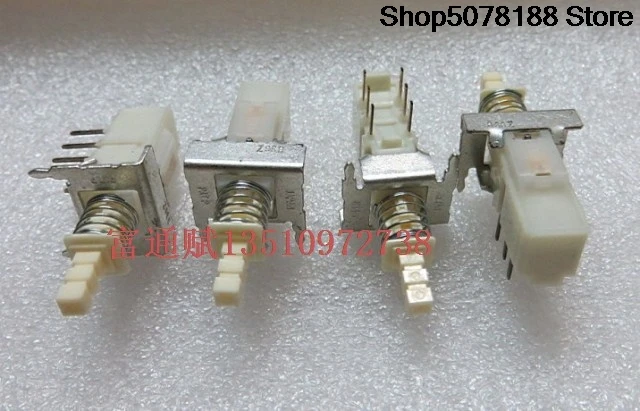 Оригинальный японский самоблокирующийся переключатель ALPS, выключатель питания, 2 ряда, 6 контактов, с запирающимся кронштейном