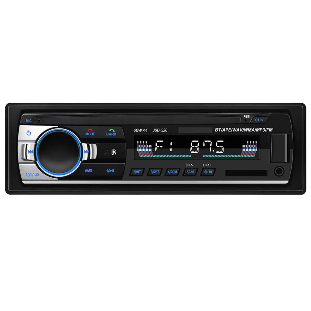Vehicle Stereo MP3 Player SD FM AUX Receiver USB Remote Control Universal