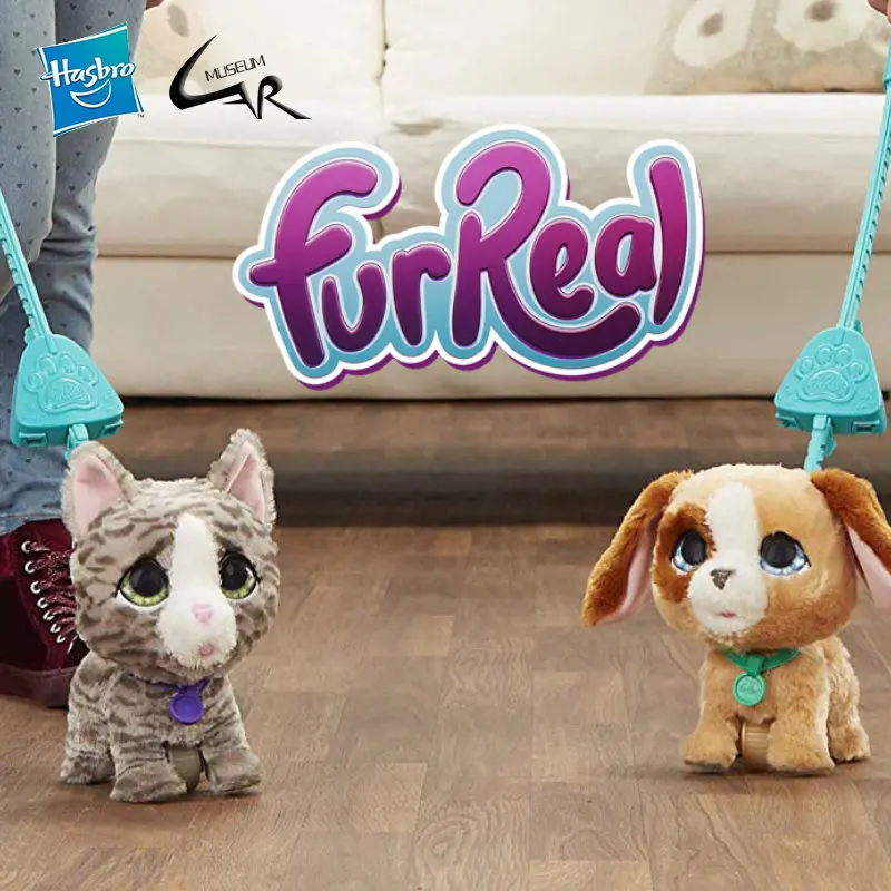 

Hasbro FurReal Friends FRR Walkalots Big Wags Electronic Pet Friend Walks Big Pet Sounding Walking Plush Dog and Cat Toy