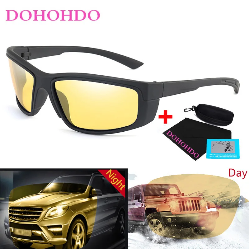 DOHOHDO новые мужские очки для вождения велосипедные солнцезащитные ночного