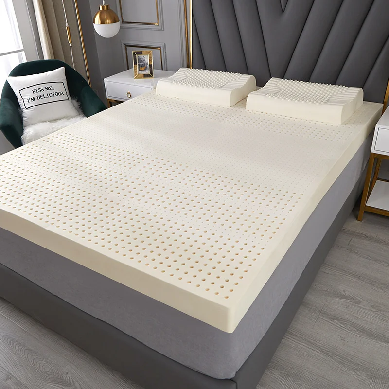 

Thailand Natural 100% Latex Mattress Wholesale Student home hotel luxury top Tatami Mat Royal Gift Latex Mats