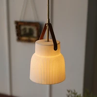 deyidn nordic ceramic small pendant lamp simple white chandelier dining table light hang lamp for restaurant bedroom bar balcony