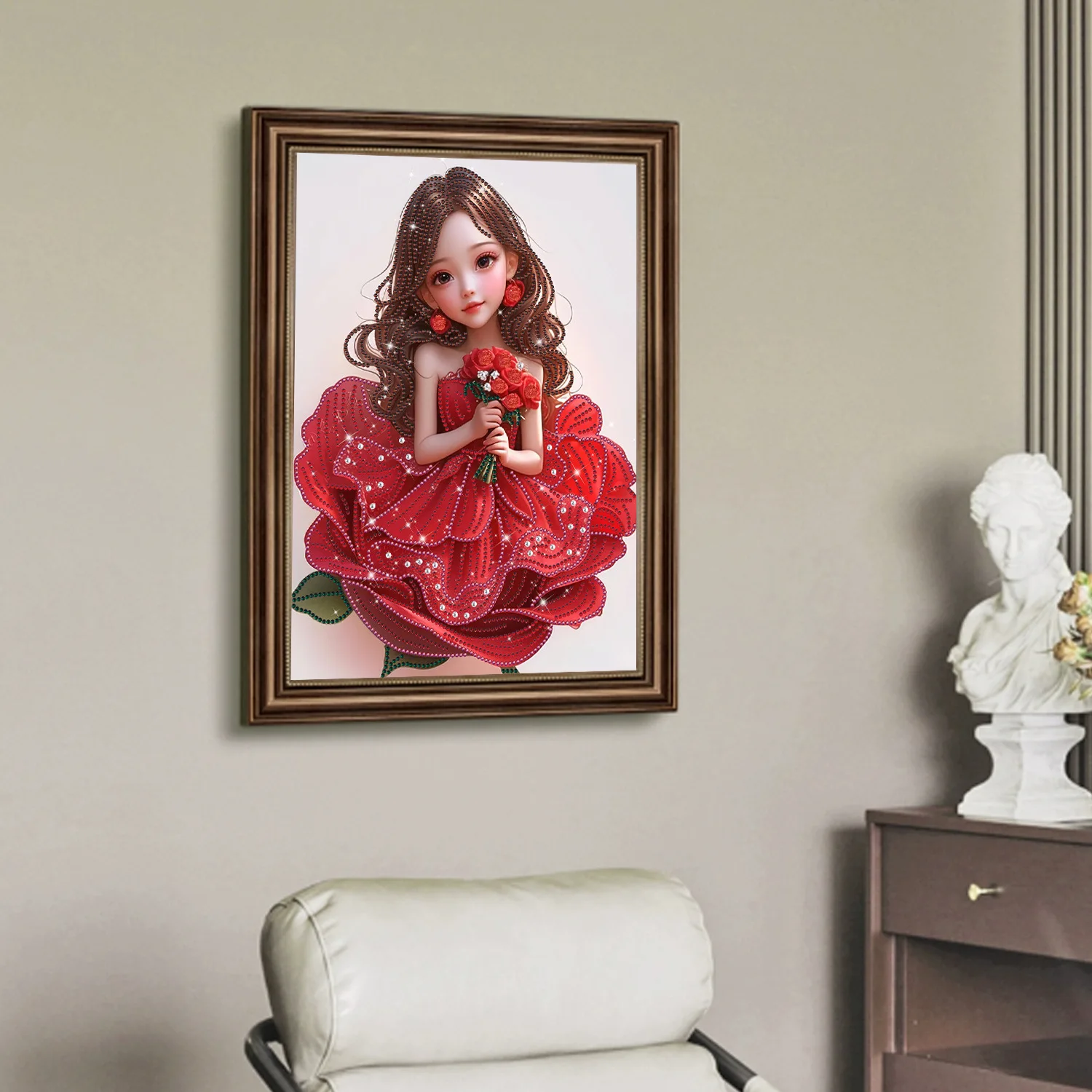 5D алмазная живопись DIY девичий цветок декоративные картины рисунок ручная работа