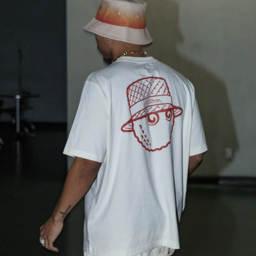 Golf T-shirt for Men Women Summer Cotton Top Golf Apparel Essential Script Large Cap Malbon Loose Street Short Sleeve T-shirt