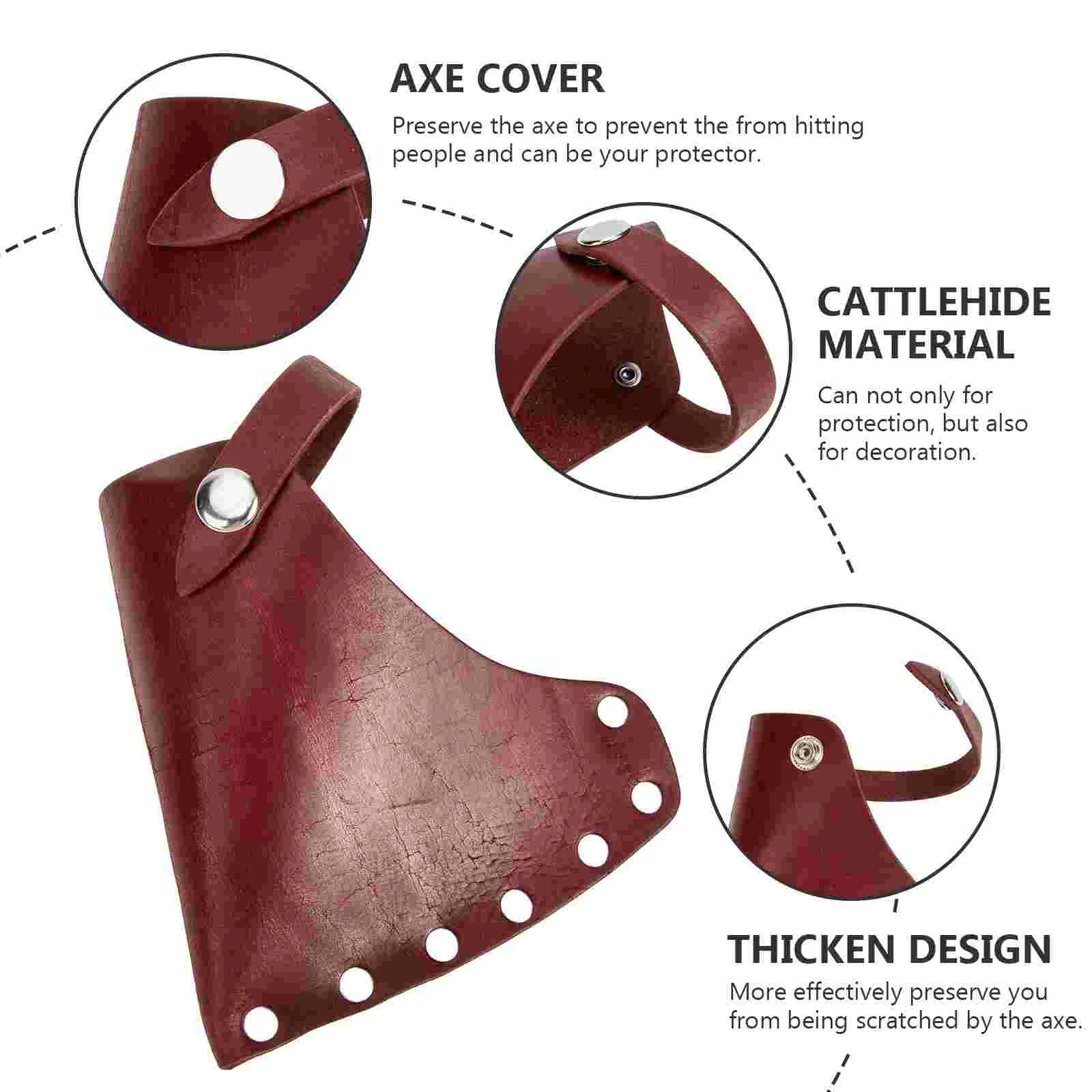 Защитный чехол для топора из кожи крупного рогатого скота портативный защитный