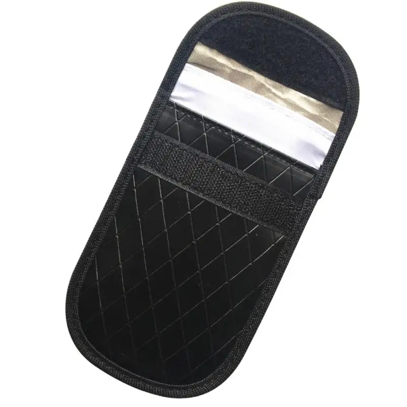 

Car Key Signal Blocker Case Faraday Bag Signal Blocking Shield Case Anti-thief Protector Pouch For Car Keys Blocking Wifi/R