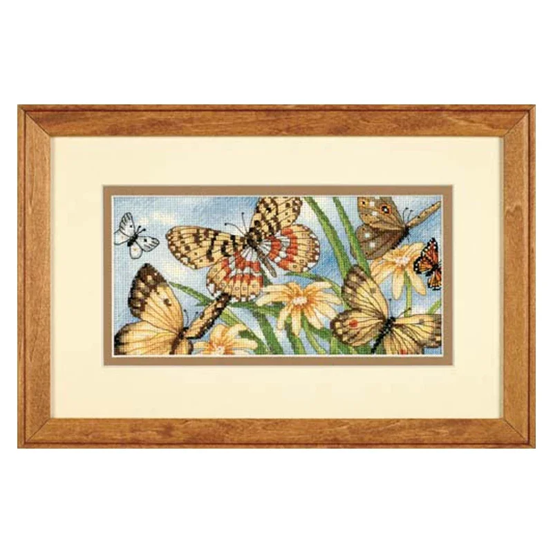 Наборы для вышивки крестом Amishop с литым холстом Butterfly Vignette коллекции вышивка