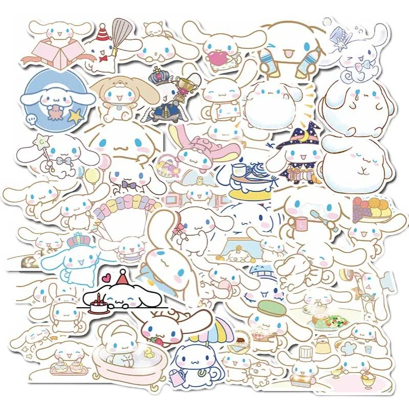 New 50 Pieces Kawaii Kuromi Stickers Cute Hello Kitty for Laptop Case Girls Sanrio My Melody Anime Kids Toys |