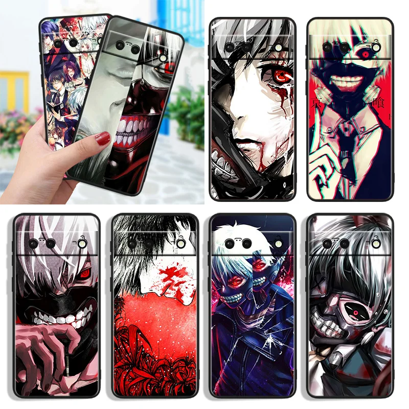 

Anime Tokyo Ghoul Japan Shockproof Cover for Google Pixel 7 6a 6 Pro 5 4 4A XL 5G Black Phone Case Shell Soft Fundas Capa