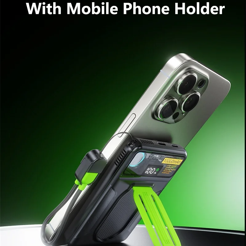 Магнитный беспроводной внешний аккумулятор емкостью 20000 мАч 22 5 Вт быстрая