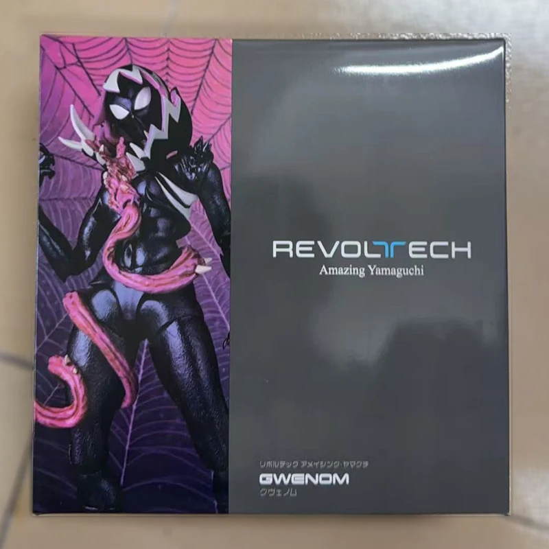 Фото Новая фигурка Кайёдо Веном Гвен, серия Amazing Yamaguchi Revoltech, коллекционная фигурка Гвен из ПВХ, модель для декора, игрушка, подарок для детей №3