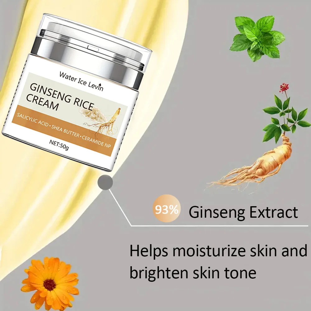 Крем С Рисовым Женьшенем Для Лица Увлажняющий Отбеливающий Контроль Жирности