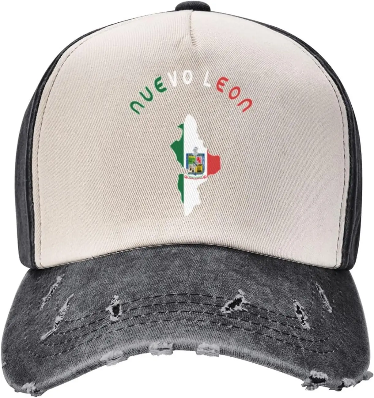 Nuevo Leon флаги штата Мексики карта унисекс винтажная потертая бейсболка в стиле