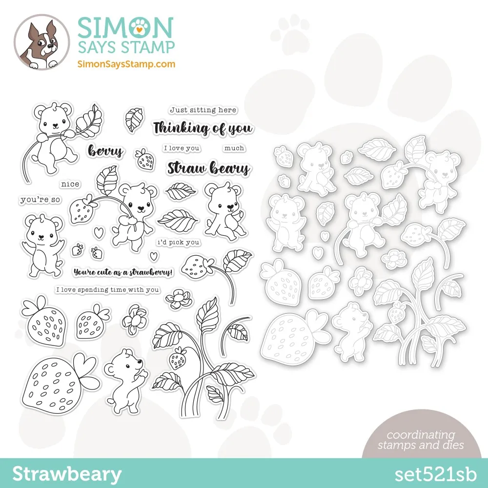 

2022 New Animal Strawberry Metal Cutting Dies and Stamps for Diy Scrapbooking Embossed Paper Card Template Album Craft Supplies